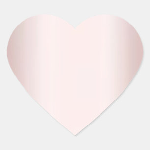 Sticker Cœur Élégant Rose Gold Ajouter votre Modèle vierge de t