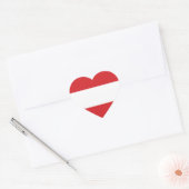 Sticker Cœur Emblème d'Austria Flag (Enveloppe)