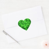 Sticker Cœur Emerald Heart (Enveloppe)