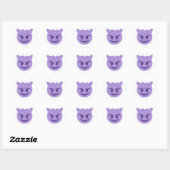 Sticker Cœur emoji diable (Feuille)