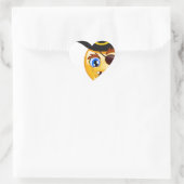 Sticker Cœur emoji pirate (Sac)