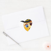 Sticker Cœur emoji pirate (Enveloppe)