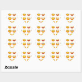 Sticker Cœur emojis (Feuille)