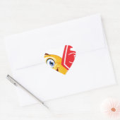 Sticker Cœur émoticône sportif (Enveloppe)