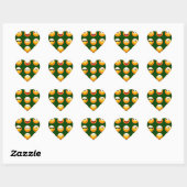Sticker Cœur émoticône vert foncé (Feuille)