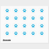 Sticker Cœur Empreinte de patte (Feuille)
