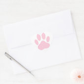 Sticker Cœur Empreinte rose (Enveloppe)