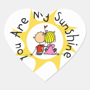 Sticker Cœur En Amour Vous Êtes Mon Soleil
