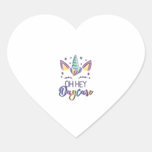 Sticker Cœur Enfants Oh Hey Garderie Vibes Premier Jour De Gard