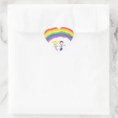 Sticker Cœur Enfants Rainbow (Sac)