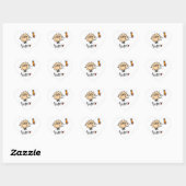Sticker Cœur Enseignant (Feuille)