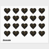 Sticker Cœur Enveloppe Sceau Script pour toujours dans Love Gol (Feuille)