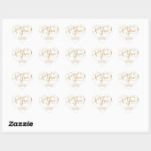 Sticker Cœur Enveloppe Sceau Script pour toujours dans Love Gol (Feuille)