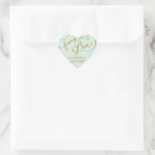 Sticker Cœur Enveloppe Sceau Script pour toujours dans Love Gol (Sac)