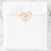 Sticker Cœur Enveloppe Sceau Script pour toujours dans Love Gol (Sac)