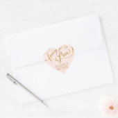 Sticker Cœur Enveloppe Sceau Script pour toujours dans Love Gol (Enveloppe)