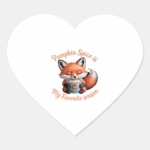 Sticker Cœur Épice de Citrouille Est Ma Saison Préférée T Class