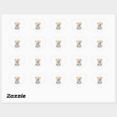 Sticker Cœur Équipe de Sloth Cycling (Feuille)