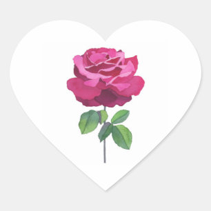 Sticker Cœur essence rose