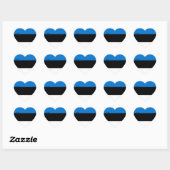 Sticker Cœur Estonia Patriotic (Feuille)