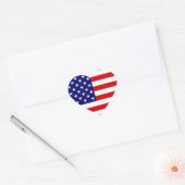 Sticker Cœur État du pavillon des États-Unis (Enveloppe)