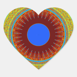 Sticker Cœur Ethnique Bonne Journée et une Meilleure Nuit