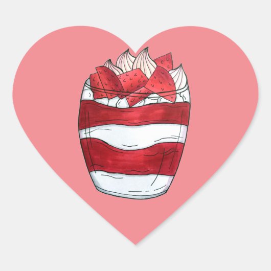 Sticker Cœur Eton Mess Strawberry Meringue Royaume-Uni (Devant)