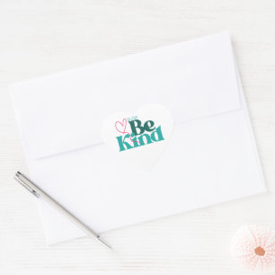 Sticker Cœur Être une citation inspirante