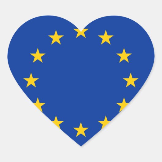 Sticker Cœur Europe (Devant)