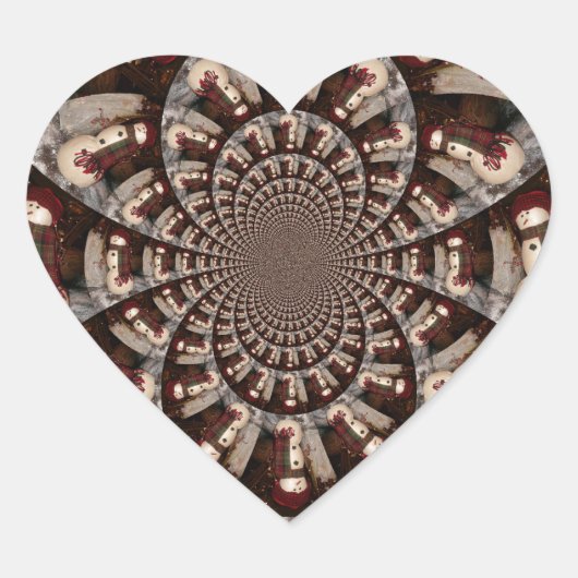 Sticker Cœur Extraordinaire Snowman (Devant)