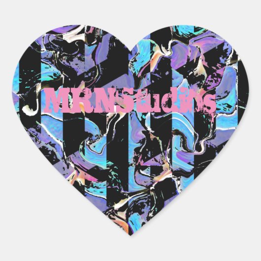 Sticker Cœur Eyesore classique collant rond classique (Devant)