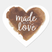 Sticker Cœur Fabriqué Avec Le Coeur D'Amour (Devant)