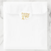 Sticker Cœur Fabuleux à 60 ans (Sac)