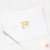 Sticker Cœur Fabuleux à 60 ans (Enveloppe)
