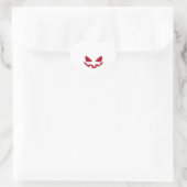 Sticker Cœur Face Citrouille Halloween (Sac)