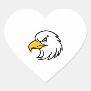 Sticker Cœur Face d'aigle