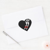 Sticker Cœur faire face au miroir d'une personne (Enveloppe)