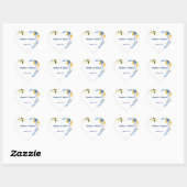 Sticker Cœur Faire-part de mariage La Dolce Vita (Feuille)