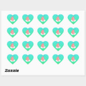 Sticker Cœur Famille d'ours (Feuille)