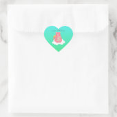 Sticker Cœur Famille d'ours (Sac)