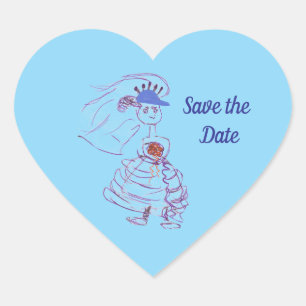 Sticker Cœur Fan Bride baseball