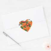 Sticker Cœur Fantômes d'Halloween Patch de citrouille hantée (Enveloppe)