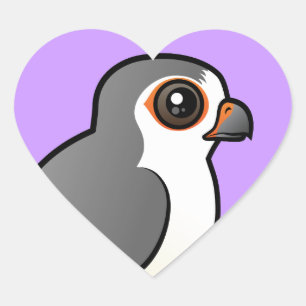 Sticker Cœur Faucon pygmée africain
