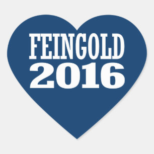 Sticker Cœur Feingold - Russ Feingold 2016