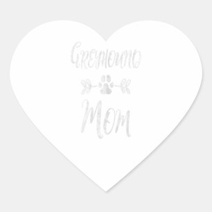 Sticker Cœur Femme Greyhound Maman Chemise Italienne Greyhound