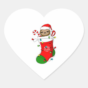 Sticker Cœur Fente de Noël en stock