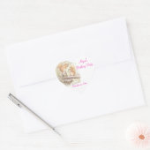 Sticker Cœur Fête d'anniversaire, écureuils de Beatrix Potter (Enveloppe)