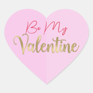 Sticker Cœur Fête de la Saint-Valentin au cœur rose