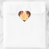 Sticker Cœur Feu (Sac)