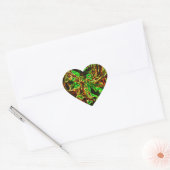 Sticker Cœur Feu de lune (Enveloppe)